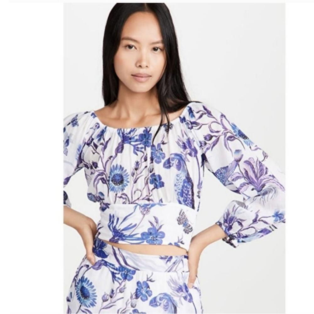 NWT Banjanan Vivian Top Jubilee Blue Size Small